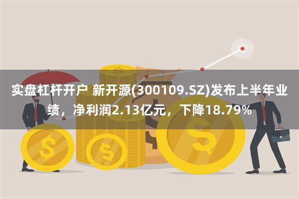 实盘杠杆开户 新开源(300109.SZ)发布上半年业绩，净利润2.13亿元，下降18.79%