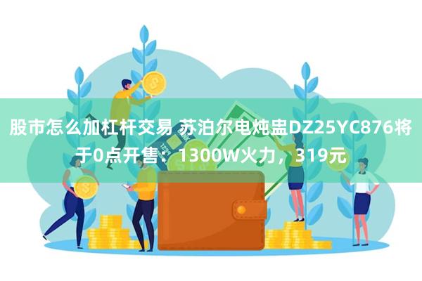 股市怎么加杠杆交易 苏泊尔电炖盅DZ25YC876将于0点开售：1300W火力，319元