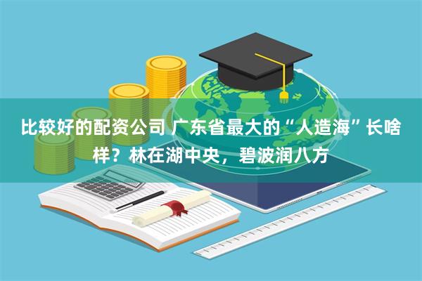 比较好的配资公司 广东省最大的“人造海”长啥样？林在湖中央，碧波润八方