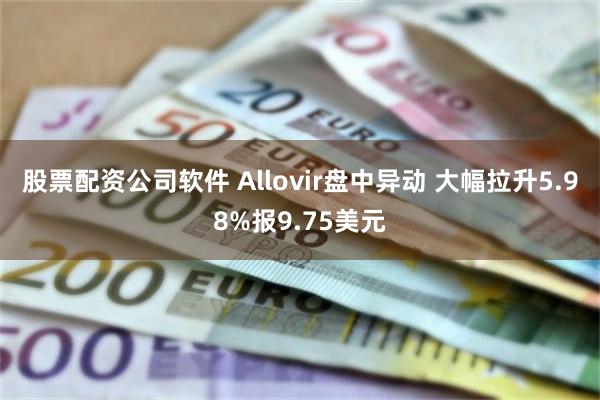 股票配资公司软件 Allovir盘中异动 大幅拉升5.98%报9.75美元