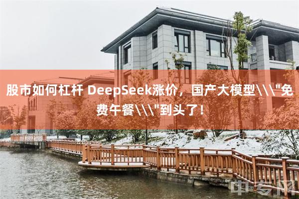 股市如何杠杆 DeepSeek涨价，国产大模型\＂免费午餐\＂到头了！